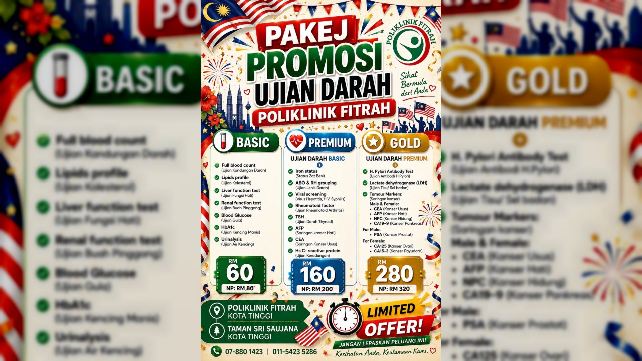 BLOOD TEST MERDEKA PROMOTION